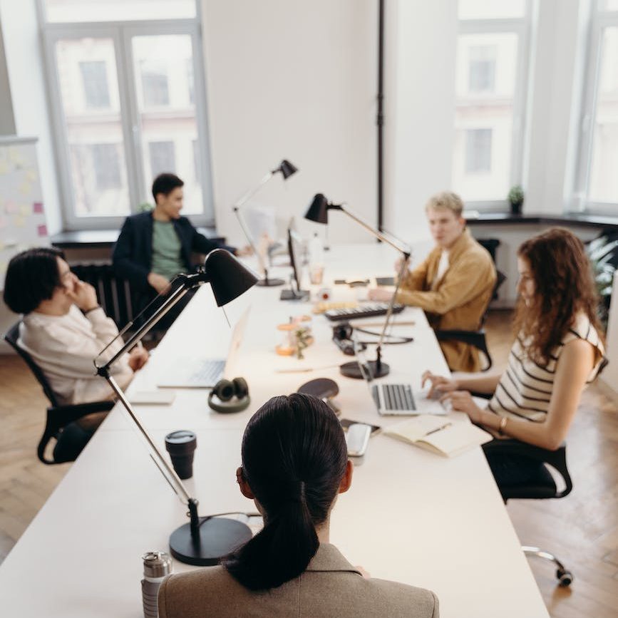 people in a meeting